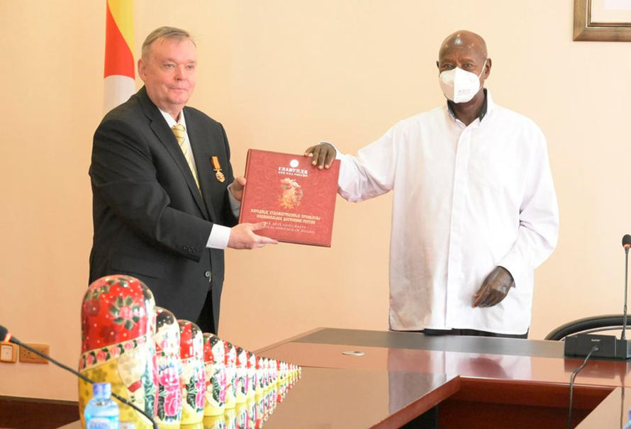 President Museveni Bids Farewell to Outgoing Russian Ambassador